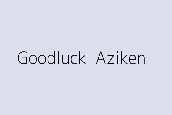 Goodluck  Aziken